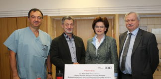 Erneute Audi-Spende für das Győrer Krankenhaus