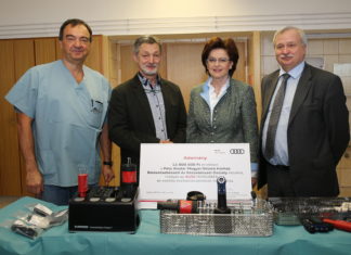 Erneute Audi-Spende für das Győrer Krankenhaus