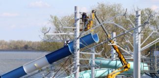 Neue Strandmassnahmen am Theiss See