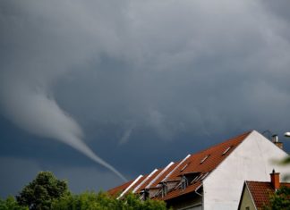 Tornado am Himmel von Debrecen!