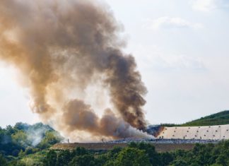 Feuer auf Mülldeponie in Nagykanizsa!