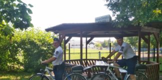 Fahrrad Polizei Patrouille in Szigetvár