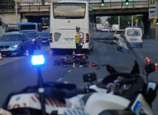 Tödlicher Motorradunfall in Budapest!