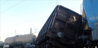 Güterzug entgleist in Miskolc