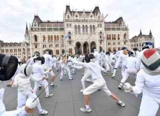 Fecht-Flashmob in Budapest!