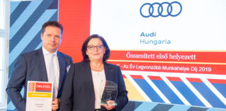Attraktivster Arbeitgeber 2019: Preisverleihung für Audi Hungaria