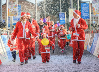 Nikolaus-Lauf: Über 2.500 Weihnachtsmänner in Budapest unterwegs!