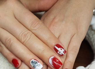 Weihnachtliches Nageldesign ist derzeit extrem in Mode