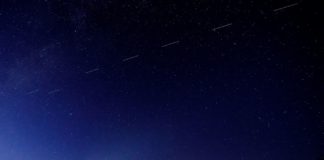 Satelliten über der Burg von Somoskő sichtbar!