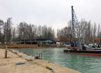 Der neue Yachthafen von Balatonfüred ist im Bau