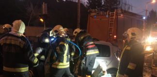 Vollsperrung: Frontalzusammenstoß in Budakalász