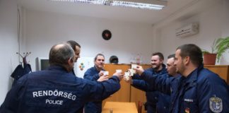 Auch der Grenzschutz Ungarns war an Silvester im Einsatz