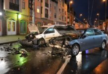 Stürmischer Unfall in Debrecen!