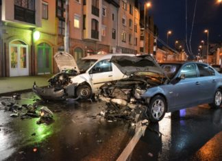 Stürmischer Unfall in Debrecen!