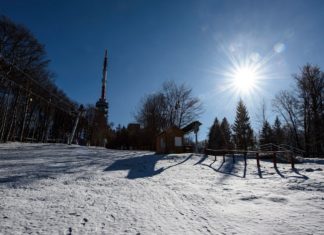 Weisses Naturschauspiel auf Ungarns höchstem Berg derzeit!