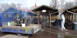 Ungewöhnliche Bilder: Ungarn desinfiziert!