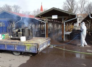 Ungewöhnliche Bilder: Ungarn desinfiziert!