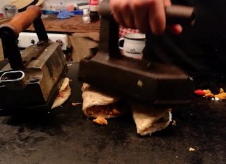 In Ungarn wird auch das Fleisch gebügelt!