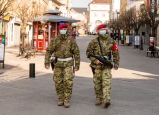 Militär sorgt für die Sicherheit in Győr