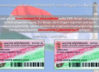 An welchen Grenzübergängen von Österreich nach Ungarn als Ausländer mit Ungarischem Wohnsitz?