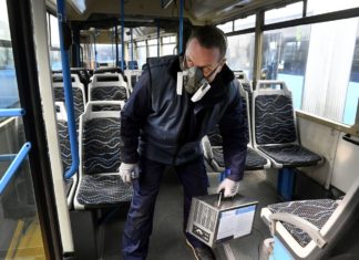 In den BKV Bussen mit Ozon gegen Viren und Bakterien!