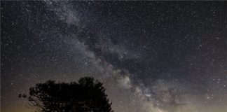 Wunderschöne Milchstraße in der Gegend Salgòtarjàn