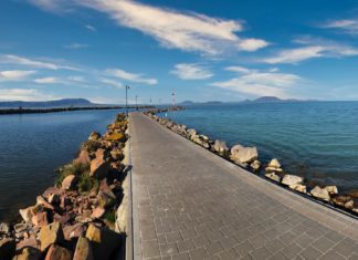 Corona-Stille: Balatonmariafürdö menschenleer