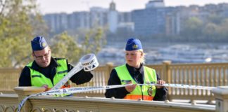 Erste Absperrmassnahmen für die Ostertage in Budapest