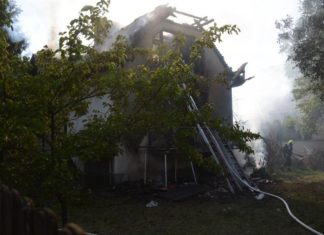 Einfamilienhaus in Budapest von Feuer zerstört!