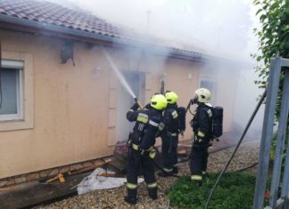 Haus und Garage brannten in Szentendre