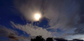 Die internationale Raumstation an Ungarns Himmel