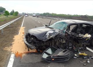 Schwerer Unfall auf der Hauptstraße 4 bei Cegléd, Richtung Abony