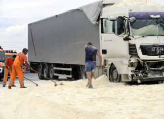 „Mehlbad“ auf der Autobahn M0!