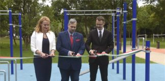 Neuer, moderner Sportpark auf der Hajógyári Insel in Budapest