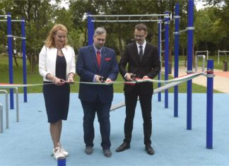 Neuer, moderner Sportpark auf der Hajógyári Insel in Budapest