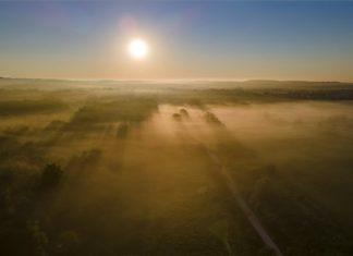 Beeindruckende Bilder: Nebel bei Nagykanizsa