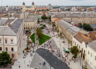 Dosa Nador Platz in Debrecen fertiggestellt