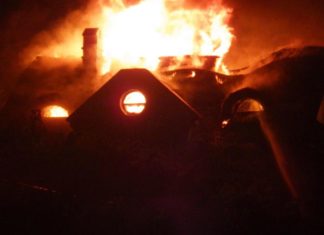 Reethaus in Sukoró in Vollbrand!