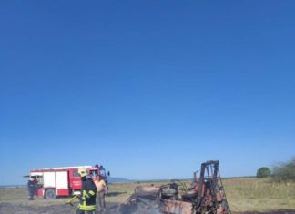 Traktorbrand gefährdet auch Umgebung