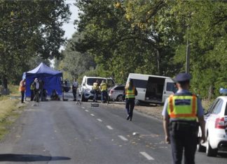 Nyársapát: Kleinbus prallt in Bushaltestelle – Zwei Tote