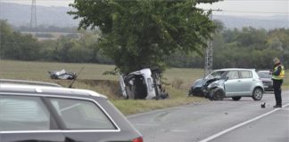 Tödlicher Verkehrsunfall bei Martonvásár