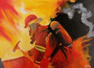 Künstlerische Dankbarkeit: Geschenk an die Feuerwehr