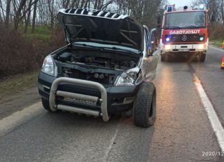 Vier Autos kollidierten bei Besenyőd