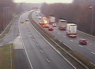 Video: Krasse Unaufmerksamkeit auf der Autobahn M1