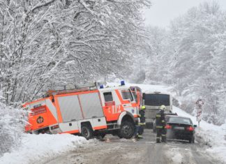 Wetterwarnung: Schneefälle sorgen für Unfälle!