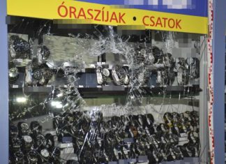 Wie im Film: Räuber versteckt sich hinter einer Thuja