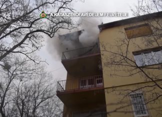 Verletzter bei Brand in Mehrfamilienhaus in Budapest