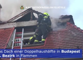 Budapest: Doppelhaushälfte in Flammen