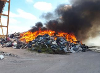 Mülldeponie brannte in Szeged