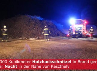 Hackschnitzelberg brannte in der Nacht!